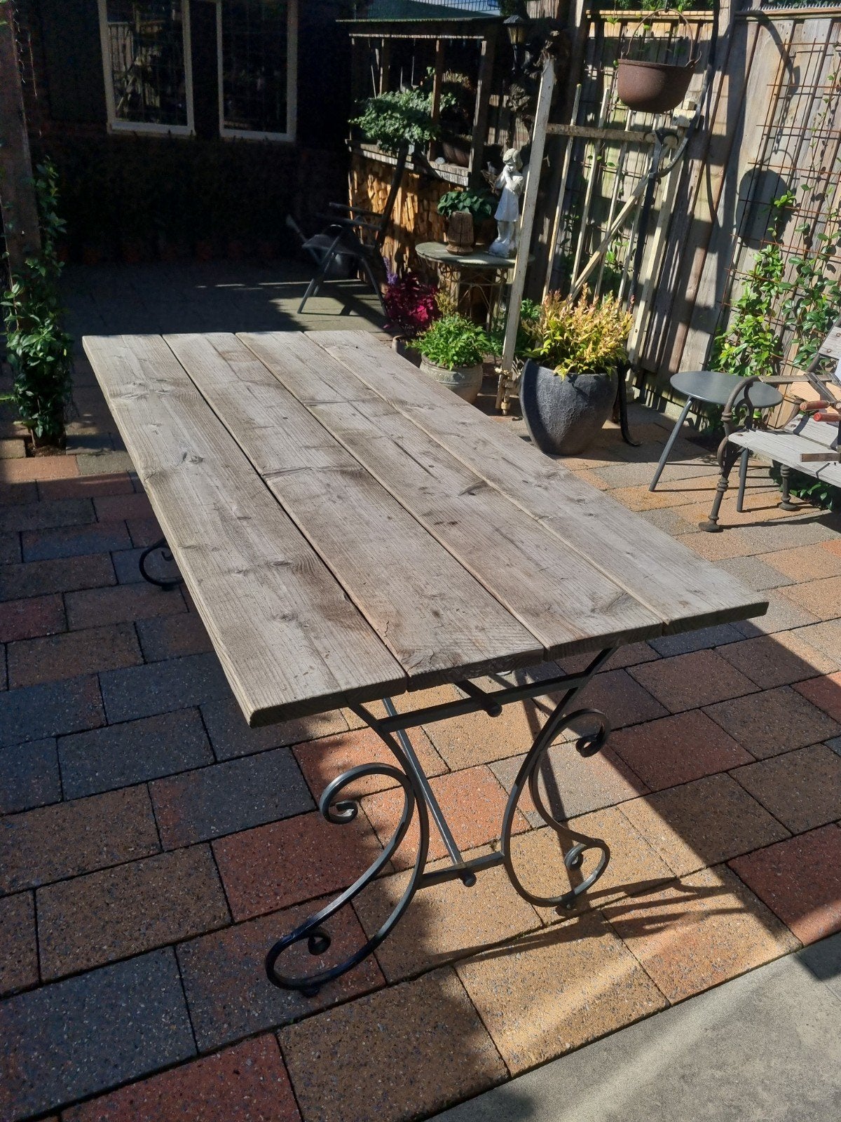Tuintafel izgs, Ophalen, Gebruikt, Rechthoekig, Hout