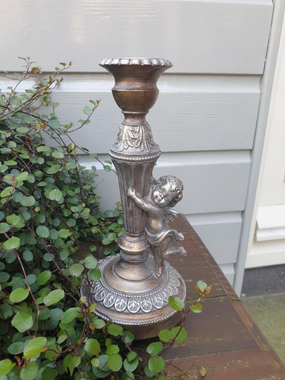 kandelaar met engel, Overige materialen, Ophalen of Verzenden, Atw, Nieuw