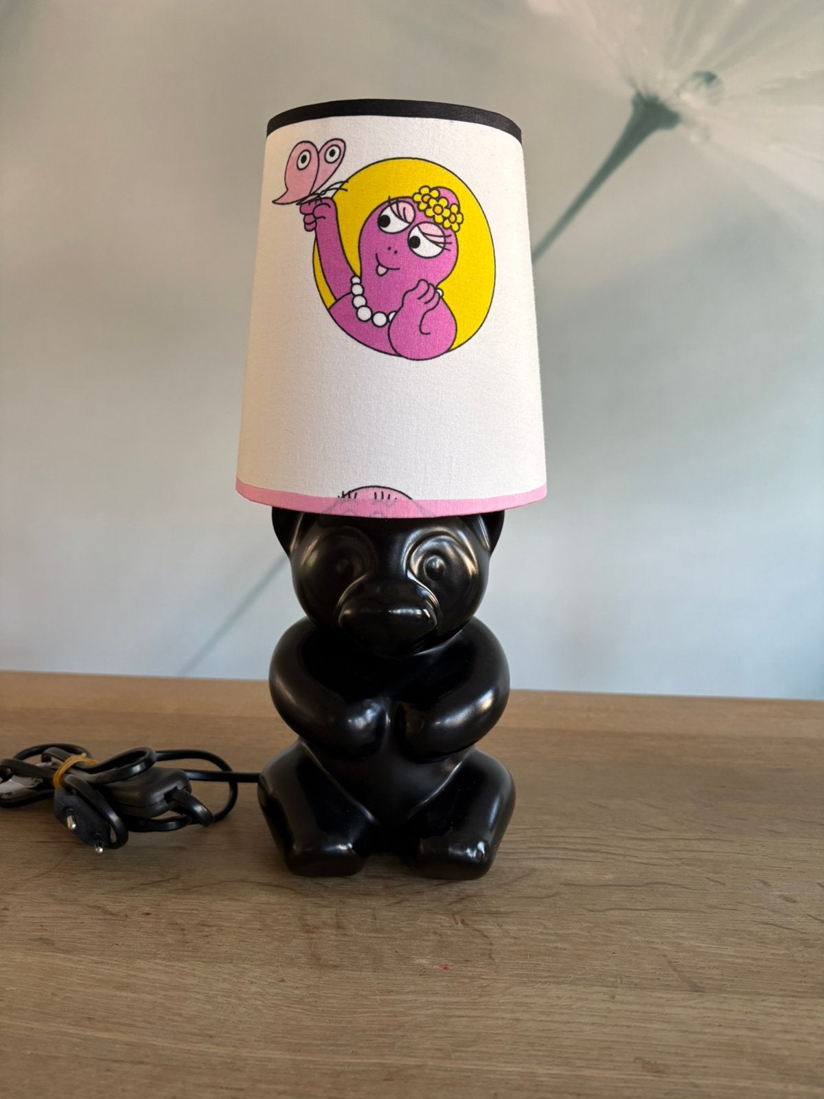Schattige unieke Barbapapa beer lamp made by me Origin’Lily, Vintage, Kinderlamp, E14 (klein), Nieuw