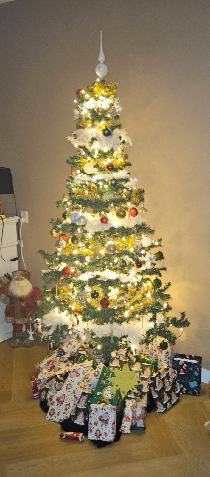 kerstboom met lichtjes, Ophalen, Gebruikt