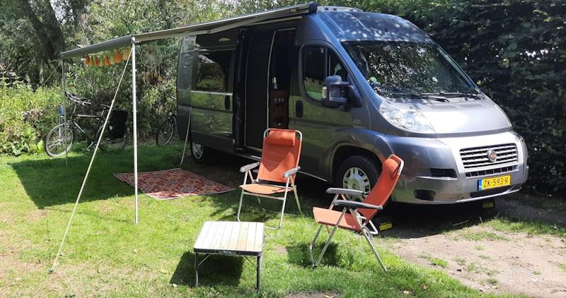 Fiat Adria Twin Camper 600 SPT, Buscamper of Camperbus, Achteruitrijcamera, Fiat, Luifel