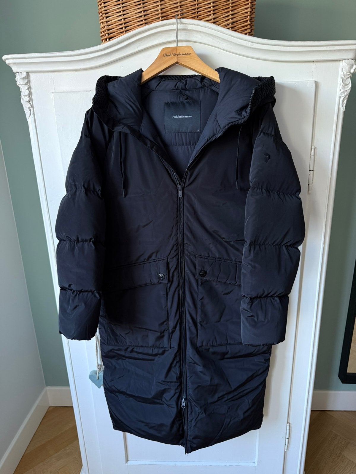 Peak Performance, W Stella down coat, zwart, mt XS, nieuw, Ophalen of Verzenden, Nieuw, Maat 34 (XS) of kleiner, Zwart
