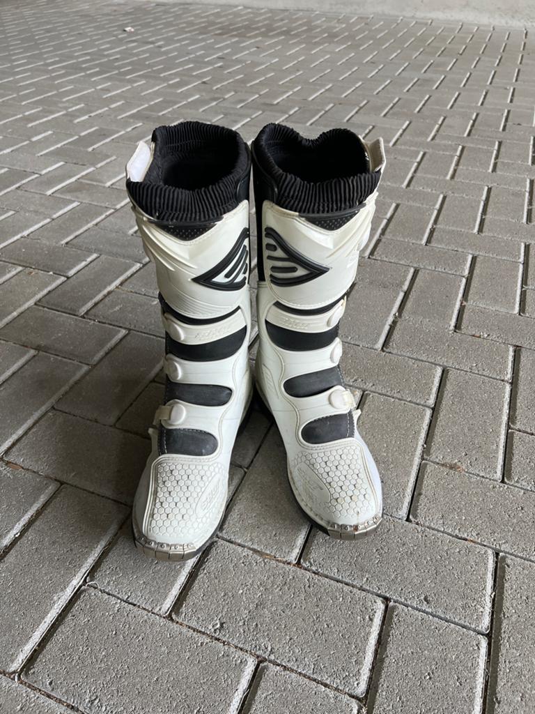 Motorcross laarzen maat 44 - Wit/Zwart, Motoren, Kleding | Motorkleding, Ophalen of Verzenden, Tweedehands, Heren, Laarzen