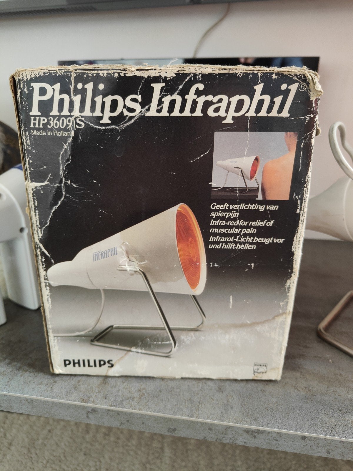 Philips Infraphil HP3609/S Infrarood Warmtelamp - Werkt goed, Ophalen of Verzenden, Gebruikt