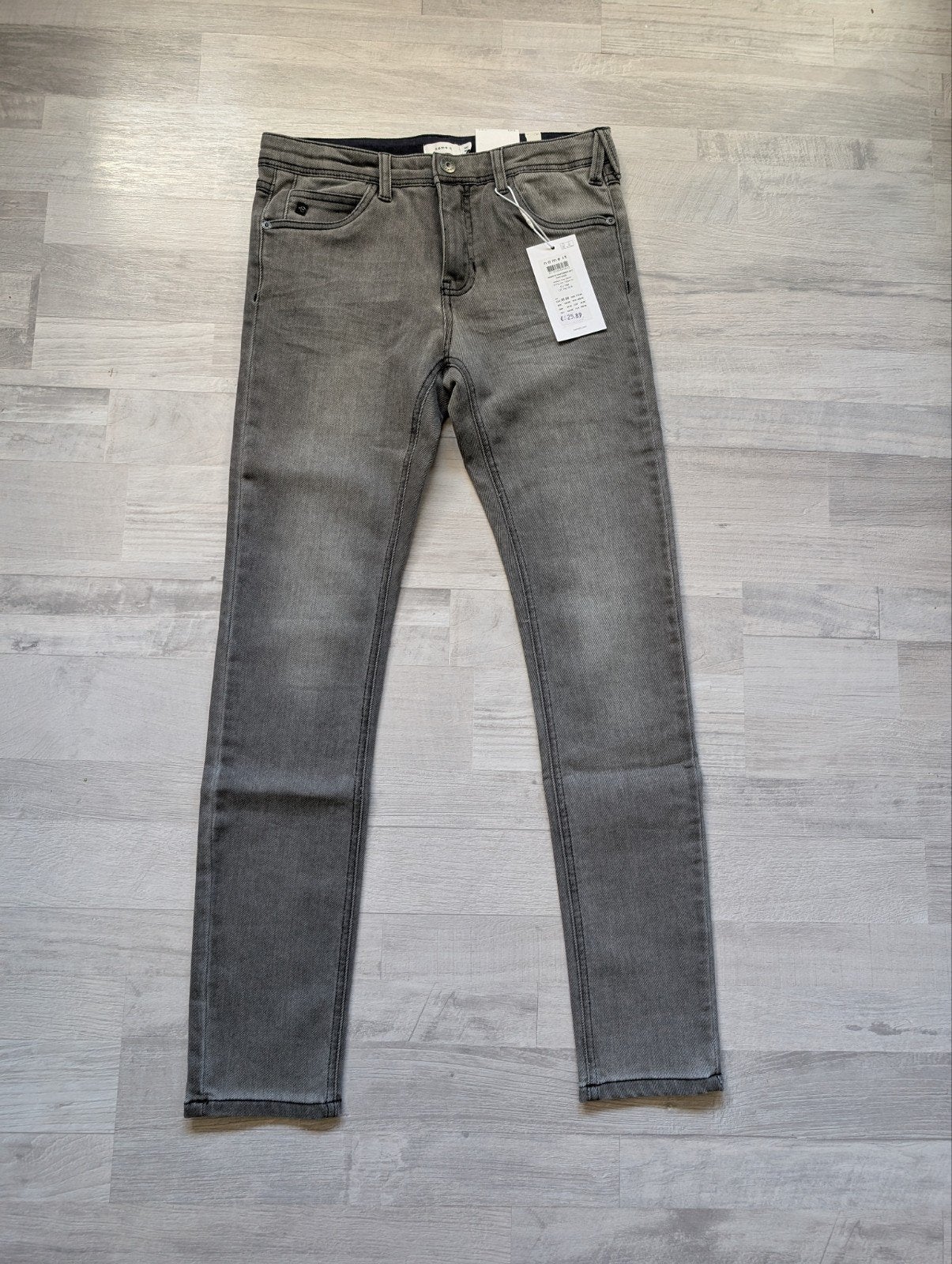 Name It Skinny Jeans Grijs Maat 164 Nieuw met kaartjes, Broek, Nieuw, Ophalen of Verzenden, Jongen