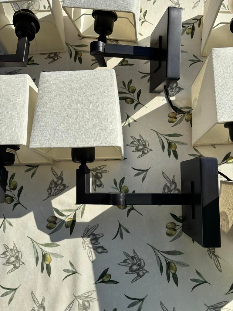 Eichholtz Wandlampen met stoffen kap - Prijs is per lamp, Huis en Inrichting, Lampen | Wandlampen, Ophalen of Verzenden, Zo goed als nieuw