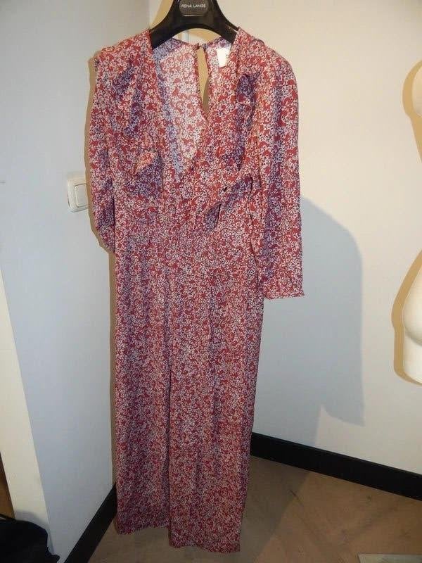 BA&SH vintage look jumpsuit zomers bloemen print 1/S, Kleding | Dames, Jurken, Verzenden, Zo goed als nieuw, Ba&sh, Maat 36 (S)