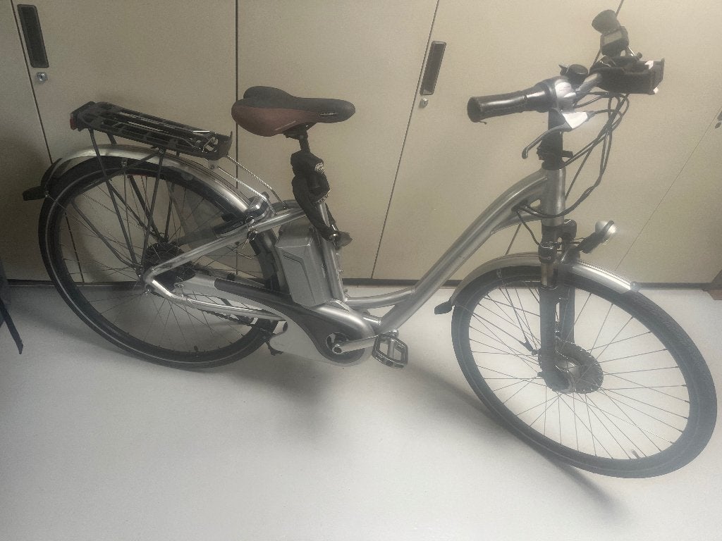 Electrische fiets, merk flyer, Fietsen en Brommers, Gebruikt, Versnellingen, Minder dan 47 cm, Trommelrem
