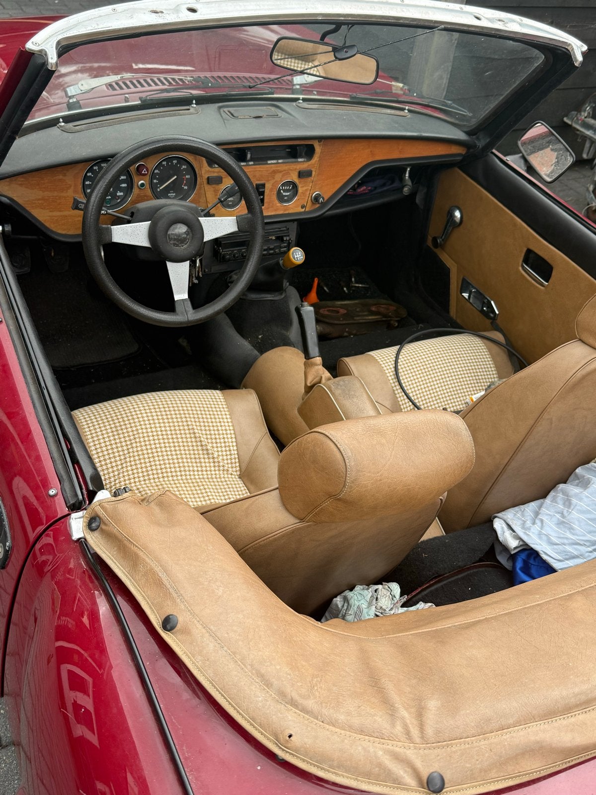 Triumph Spitfire 1.5 TC 1978 Rood, Auto's, Triumph, 1493 cc, 4 cilinders, Cabriolet, Origineel Nederlands