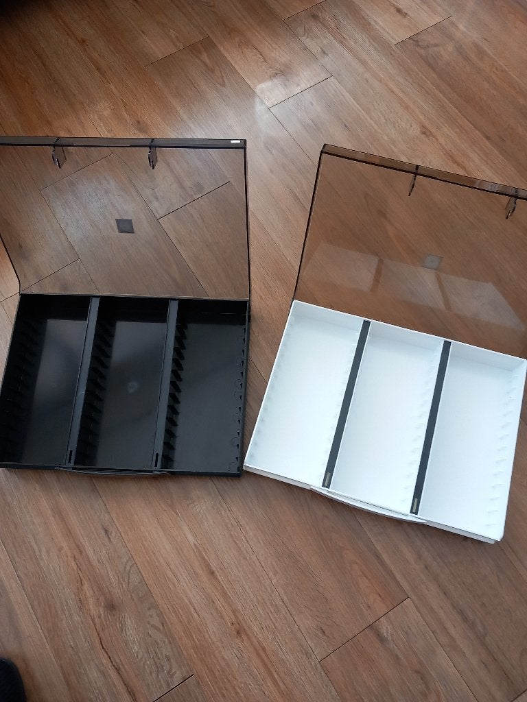 Cassettebandjes opbergkoffer 2 stuks, Ophalen, Huis en Inrichting