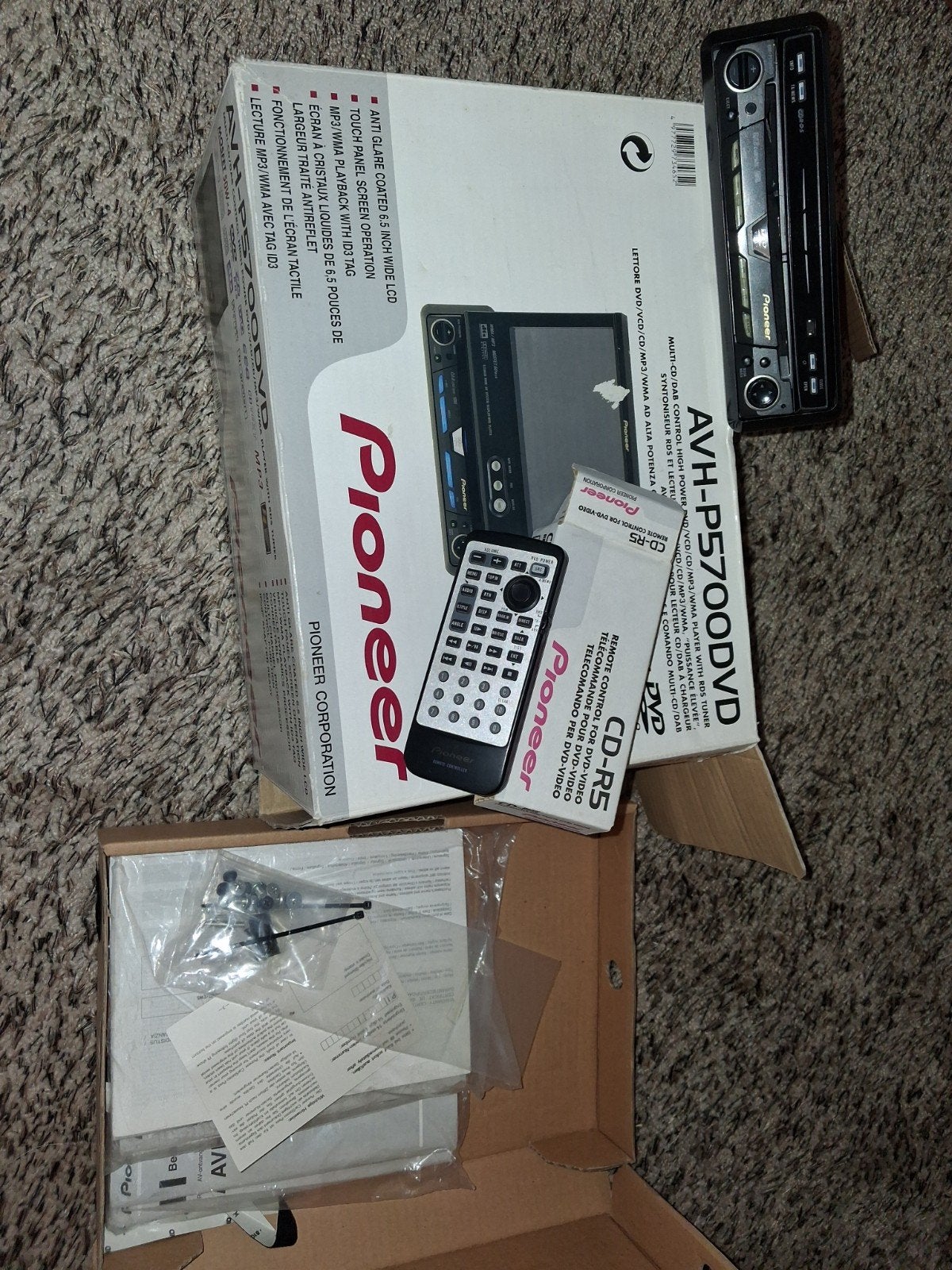 Pioneer AVH-P5700DVD Autoradio met DVD/VCD/CD/MP3/WMA, Ophalen of Verzenden, Gebruikt