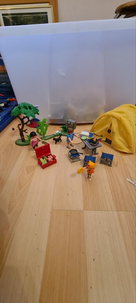 Playmobil kampeertent vakantie, Ophalen of Verzenden, Zo goed als nieuw, Complete set