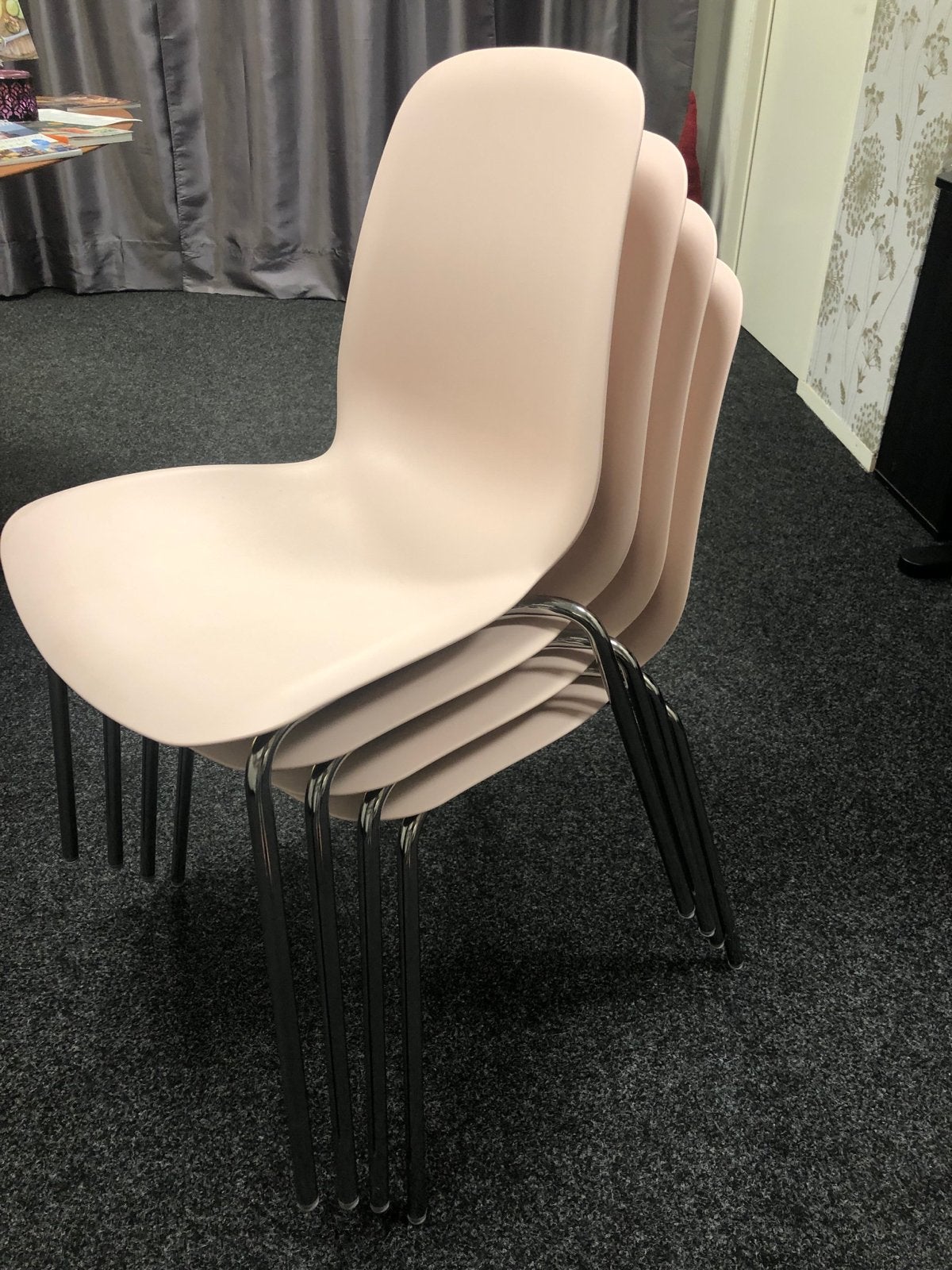 IKEA Broringe stoelen - set van 4, Ophalen, Kunststof, Gebruikt, Overige kleuren
