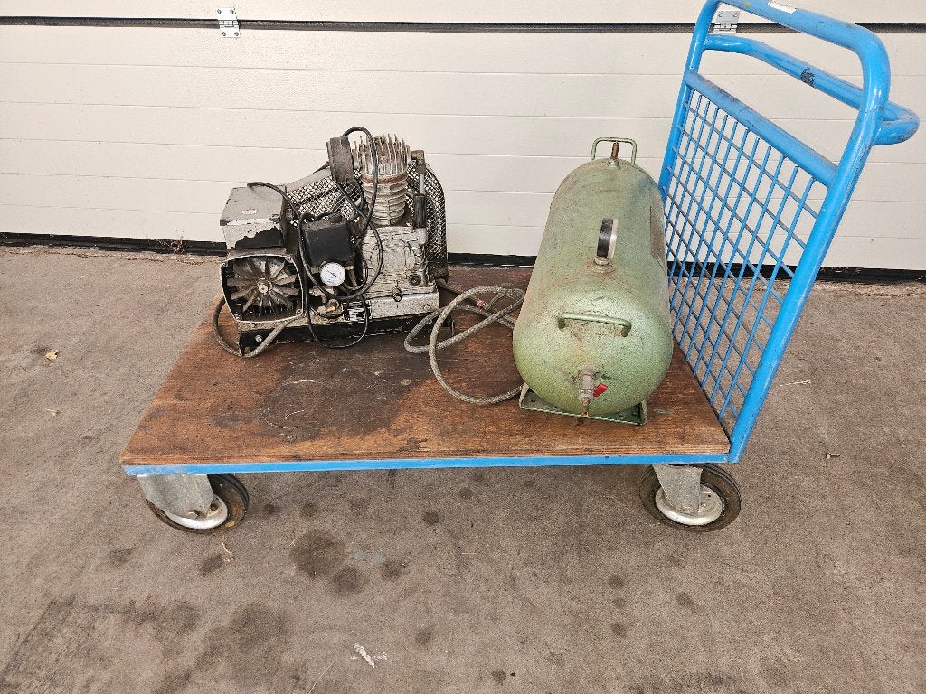 Creemers compressor met losse 40 liter tank, Ophalen, Gebruikt, 200 tot 400 liter/min, 6 tot 10 bar