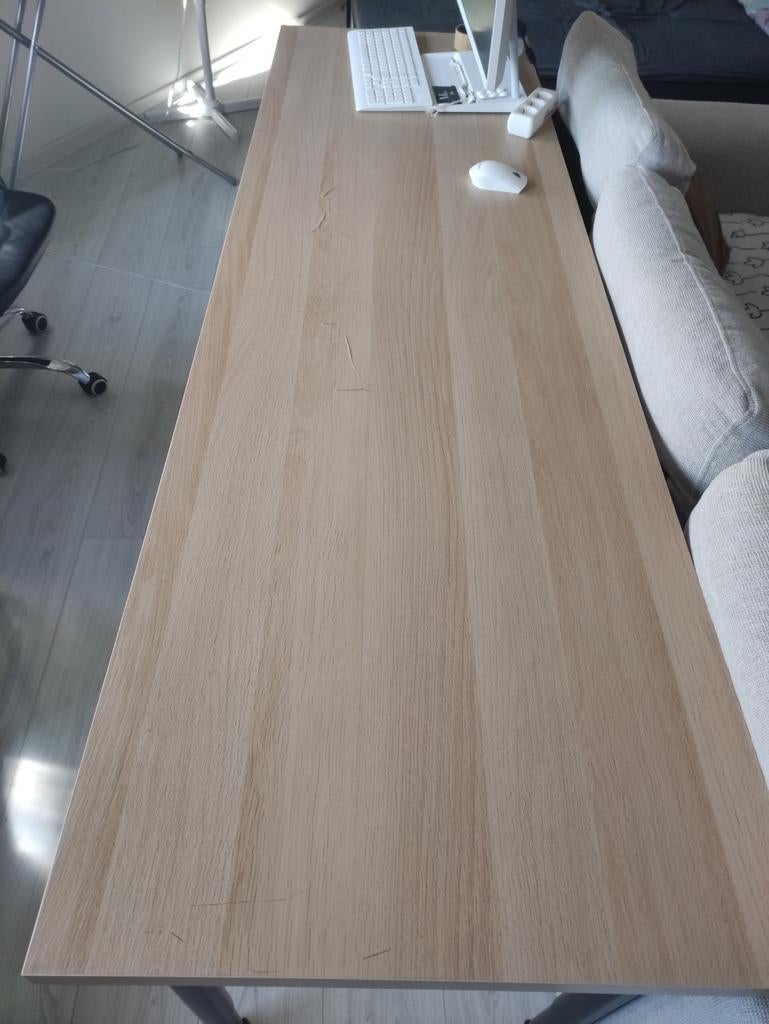 IKEA tafel 200x60cm met verstelbare poten, Ophalen of Verzenden, Gebruikt
