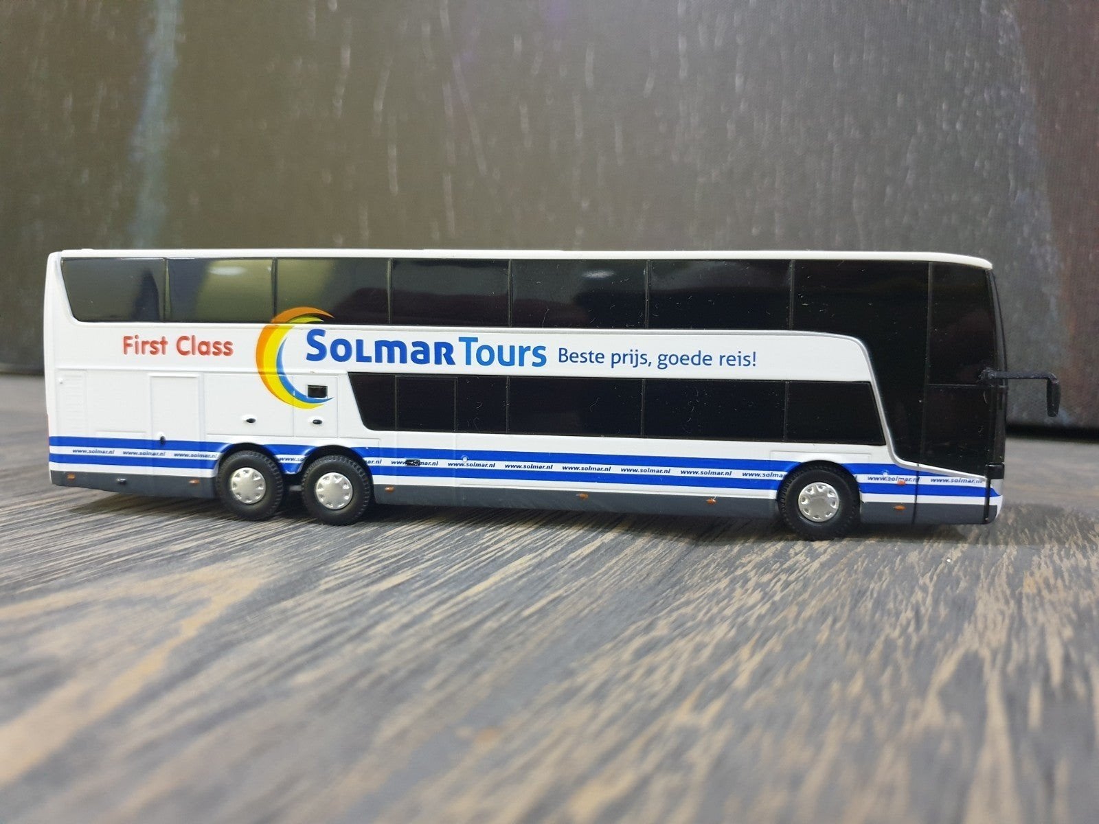 Holland Oto Van Hool Astromega Solmar Tours 1:87, Hobby en Vrije tijd, Modelauto's | 1:87, Ophalen of Verzenden, Zo goed als nieuw