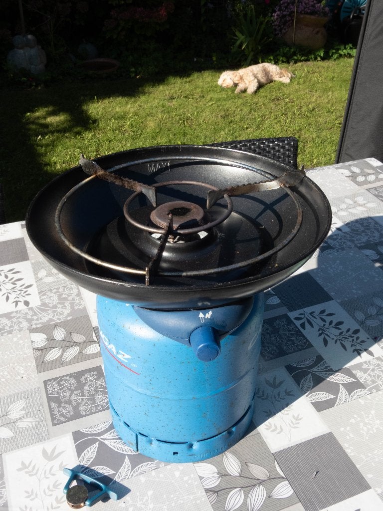 Campinggaz kooktoestel met fles en extra toebehoren, Ophalen, Gebruikt