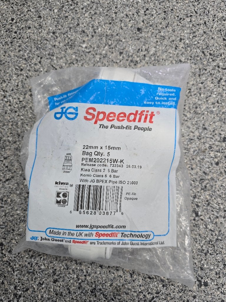 John Guest Speedfit - Assorti diversen koppelingen (NIEUW), Ophalen of Verzenden, Nieuw