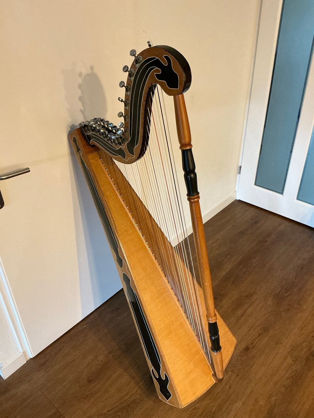 Zeldzame handgemaakte Paraguayaanse harp (CBM, 1992), Ophalen, Gebruikt