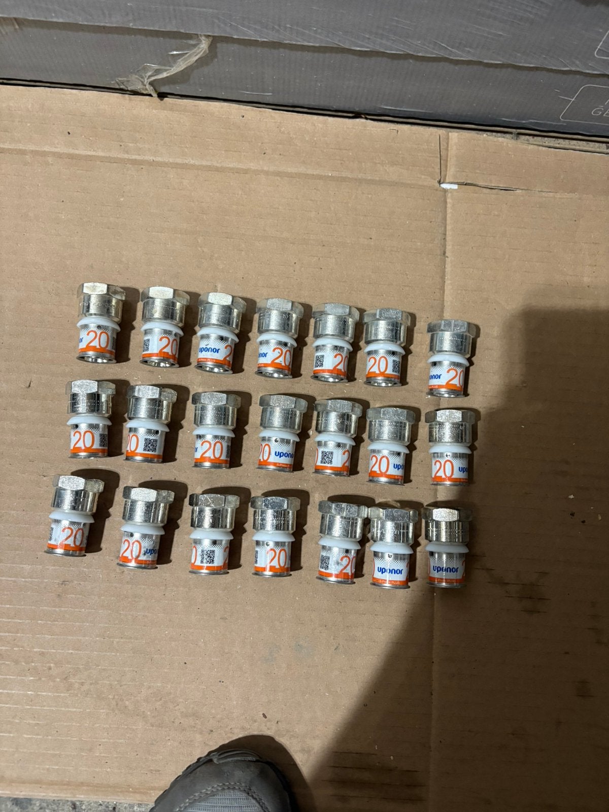 Uponor S-Press Plus perskoppeling schroefbus 20 x 1/2, Ophalen of Verzenden, Nieuw, Overige typen