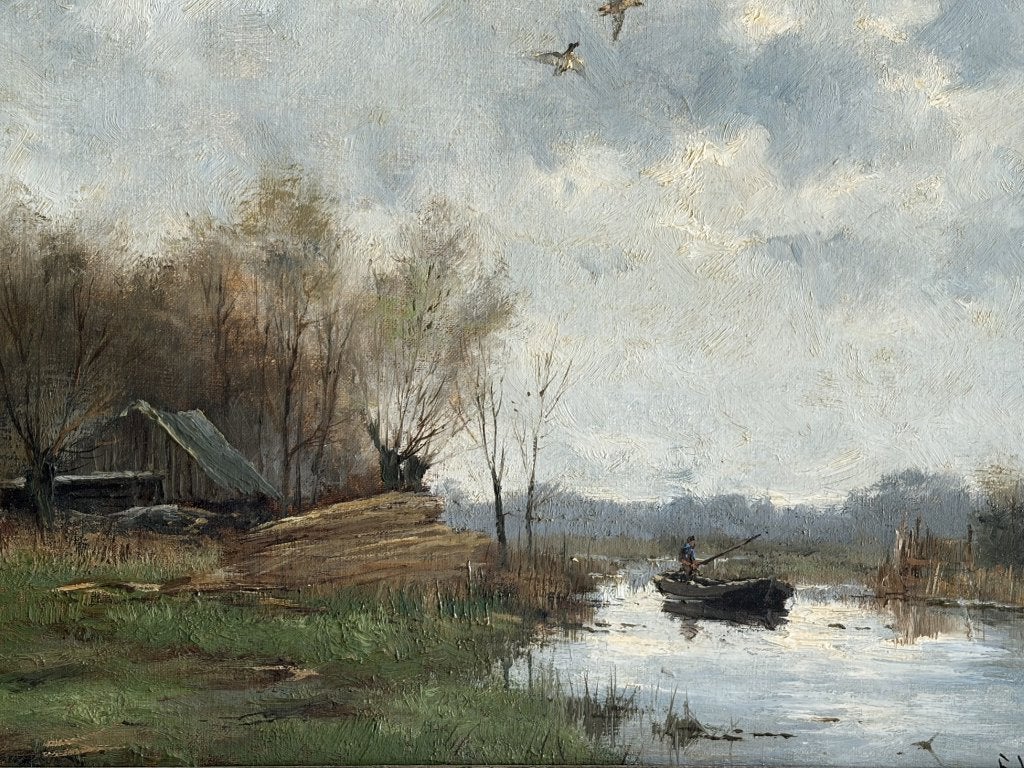 Frits Goosen, visser in bootje, Ophalen