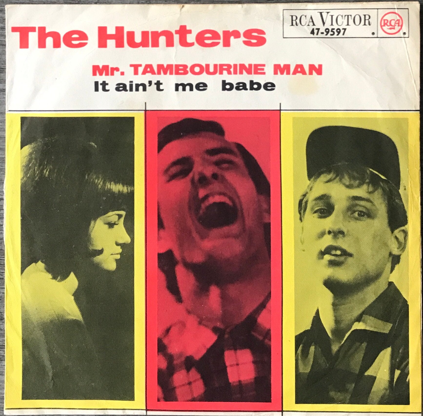 The Hunters - Mr.Tambourine man (65)pl.mooi/Hoes ALS NW(NL3), Verzenden, 7 inch