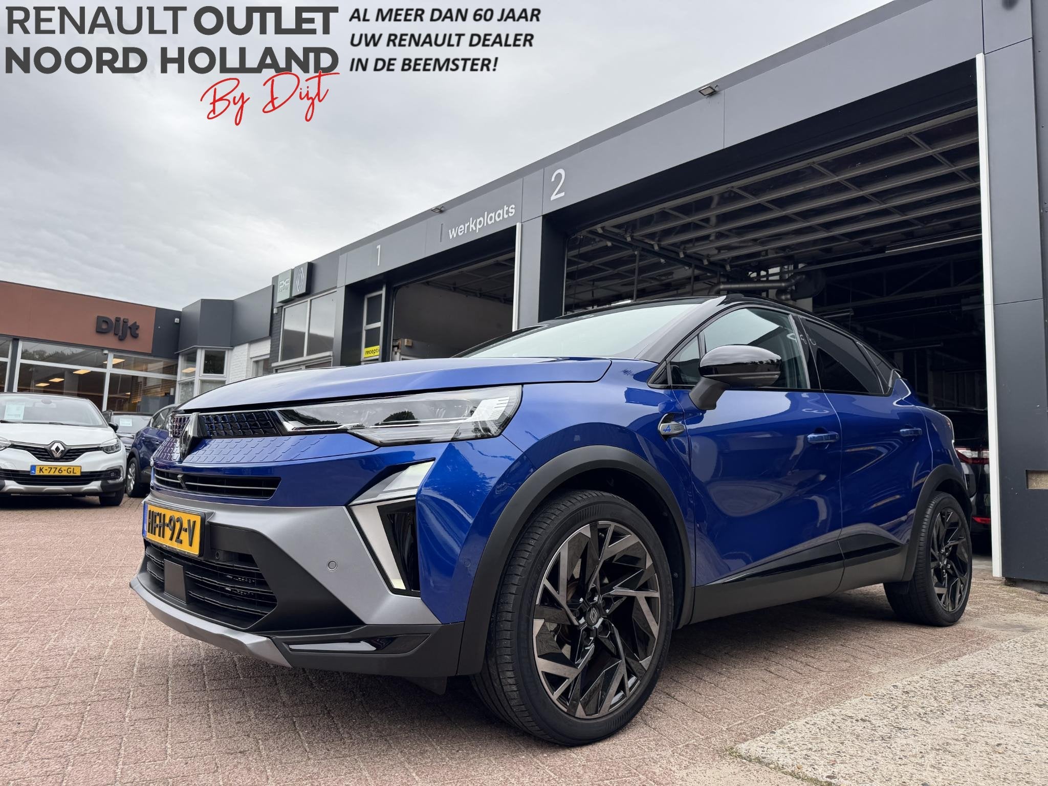 Renault Captur 1.6 E-Tech full hybrid 145 esprit Alpine, Auto's, 1345 kg, Gebruikt, Blauw, Origineel Nederlands