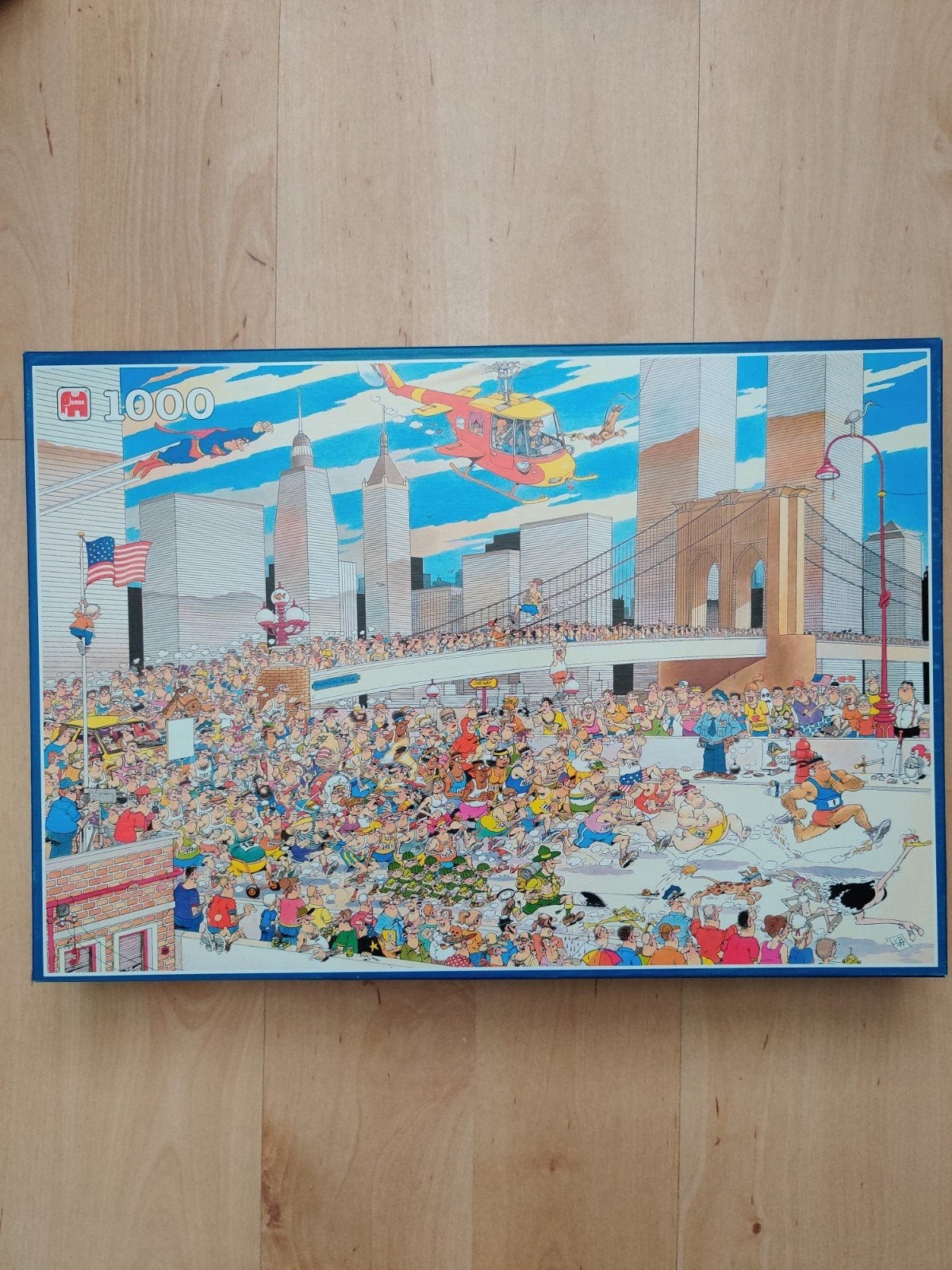 Jan van Haasteren puzzel 'New York Marathon' 1000 stukjes, Ophalen, 500 t/m 1500 stukjes, Zo goed als nieuw