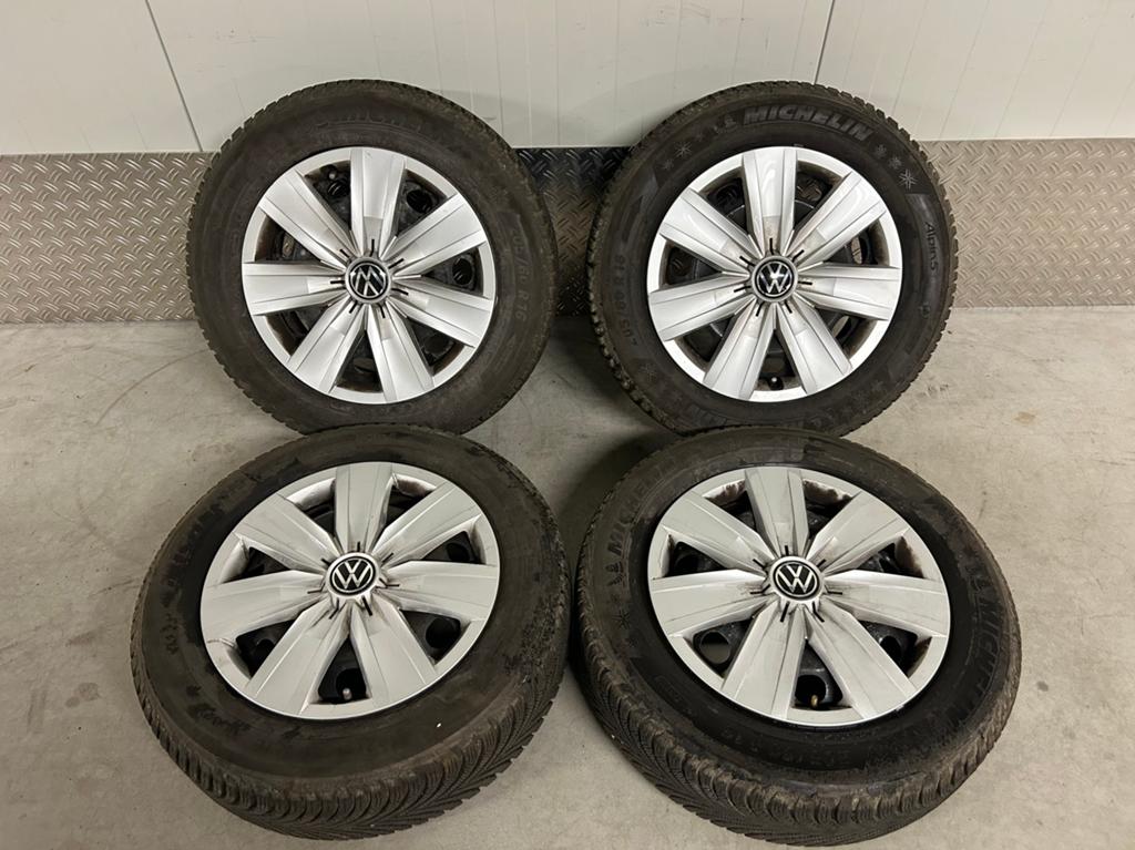 VW T-roc Caddy 16” staal 5x112 Michelin winter 205/60R16, Auto-onderdelen, Ophalen, Gebruikt, 16 inch, Banden en Velgen