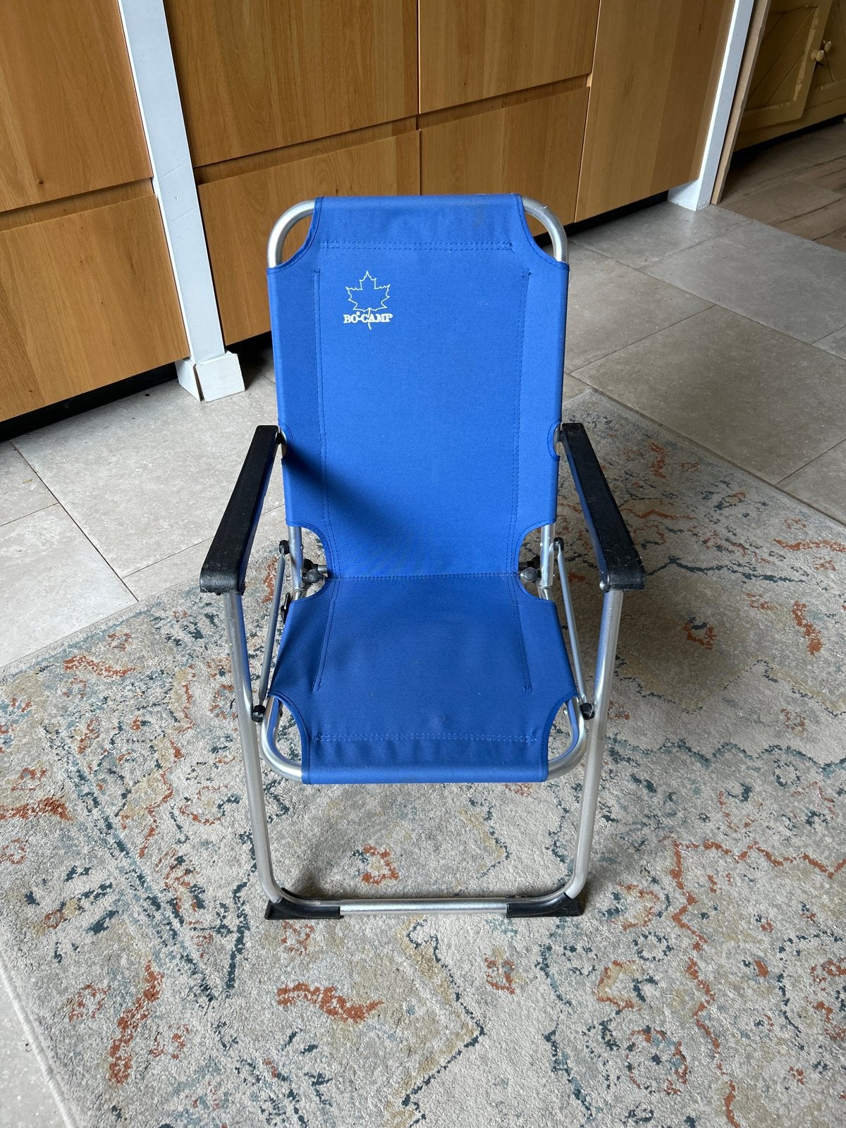Bo-Camp kinder Campingstoel - Blauw, Opvouwbaar, Ophalen, Gebruikt, Campingstoel