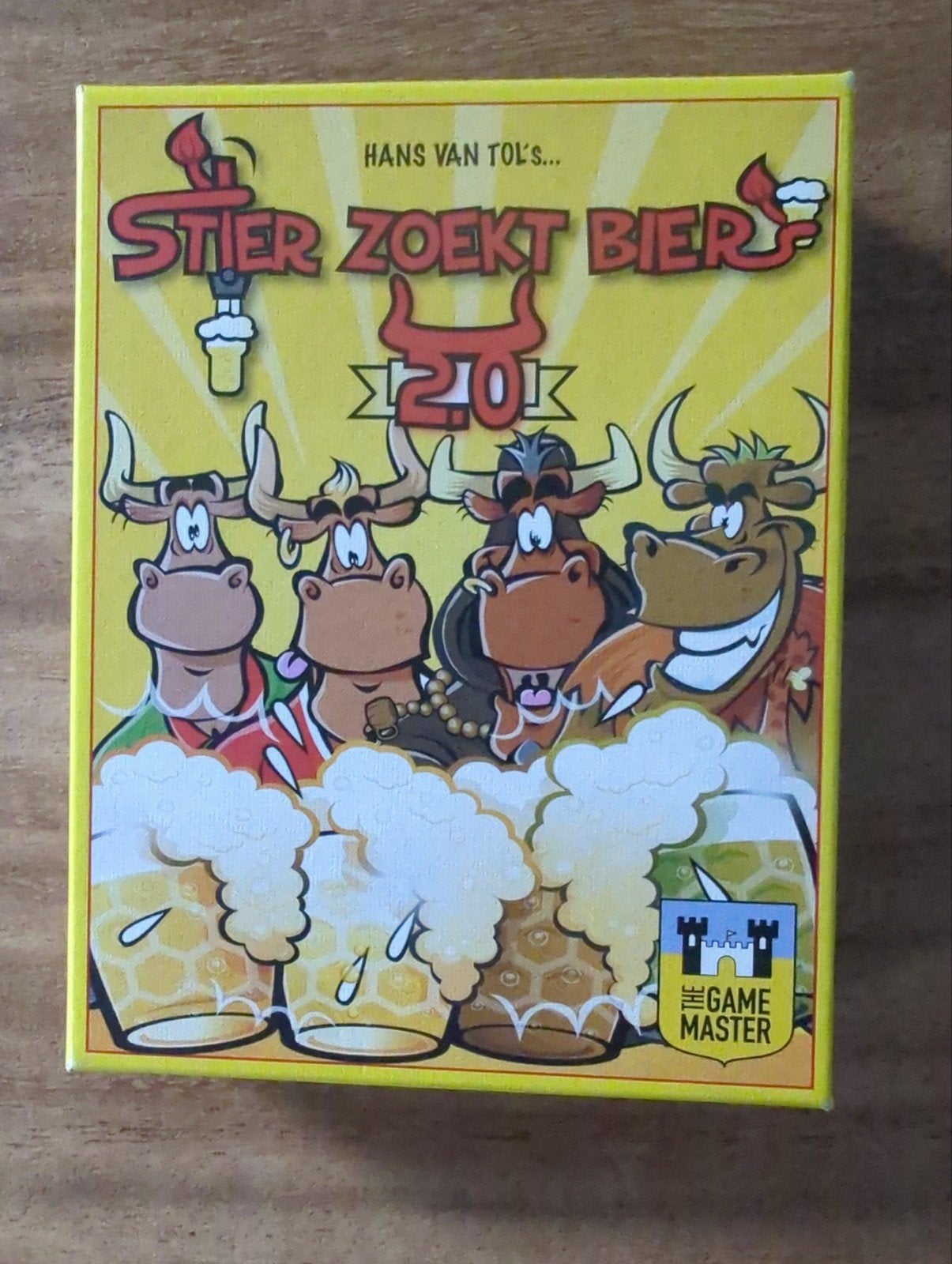 Stier Zoekt Bier 2.0 Kaartspel - Gezellig drankspel, Drie of vier spelers, Ophalen of Verzenden, Gebruikt, Game Master