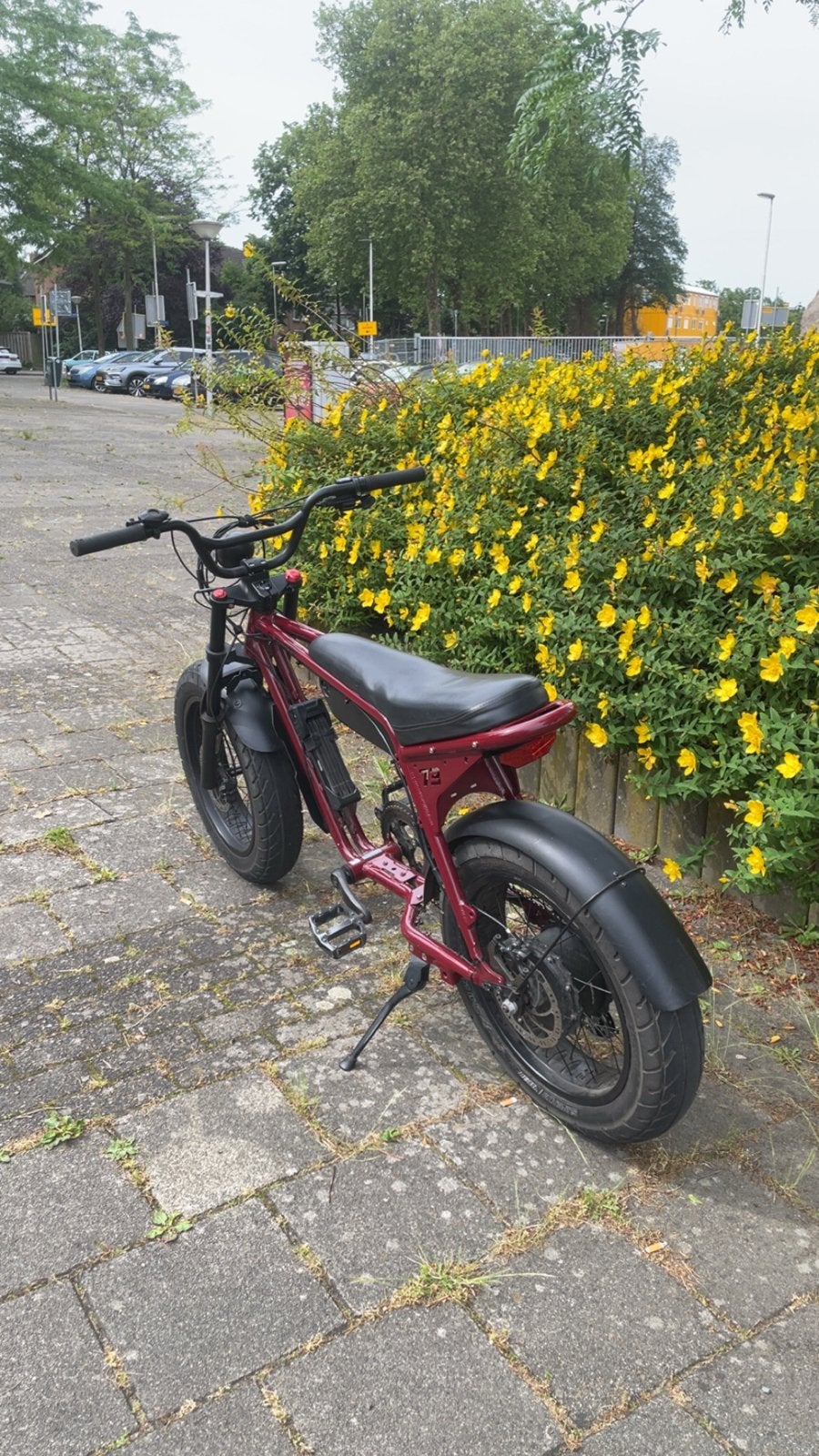 SUPER 73 ZX RON BURGUNDY, Fietsen en Brommers, Elektrische fietsen, Zo goed als nieuw, 59 cm of meer, 50 km per accu of meer, Ophalen