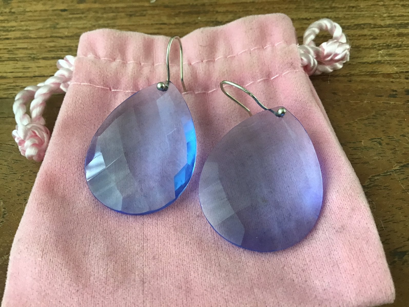 I Am Jai oorbellen, Ophalen of Verzenden, Gebruikt, Blauw, Overige materialen
