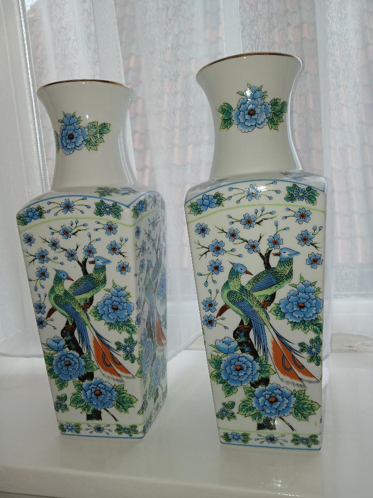 SET Porseleinen Imari vazen - Vintage jaren 70-80, Ophalen of Verzenden