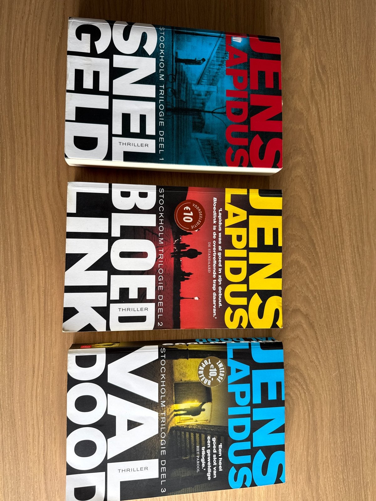 Jens Lapidus Stockholm Trilogie: Snel Geld, Bloedlink, Val D, Ophalen of Verzenden, Zo goed als nieuw, Scandinavië