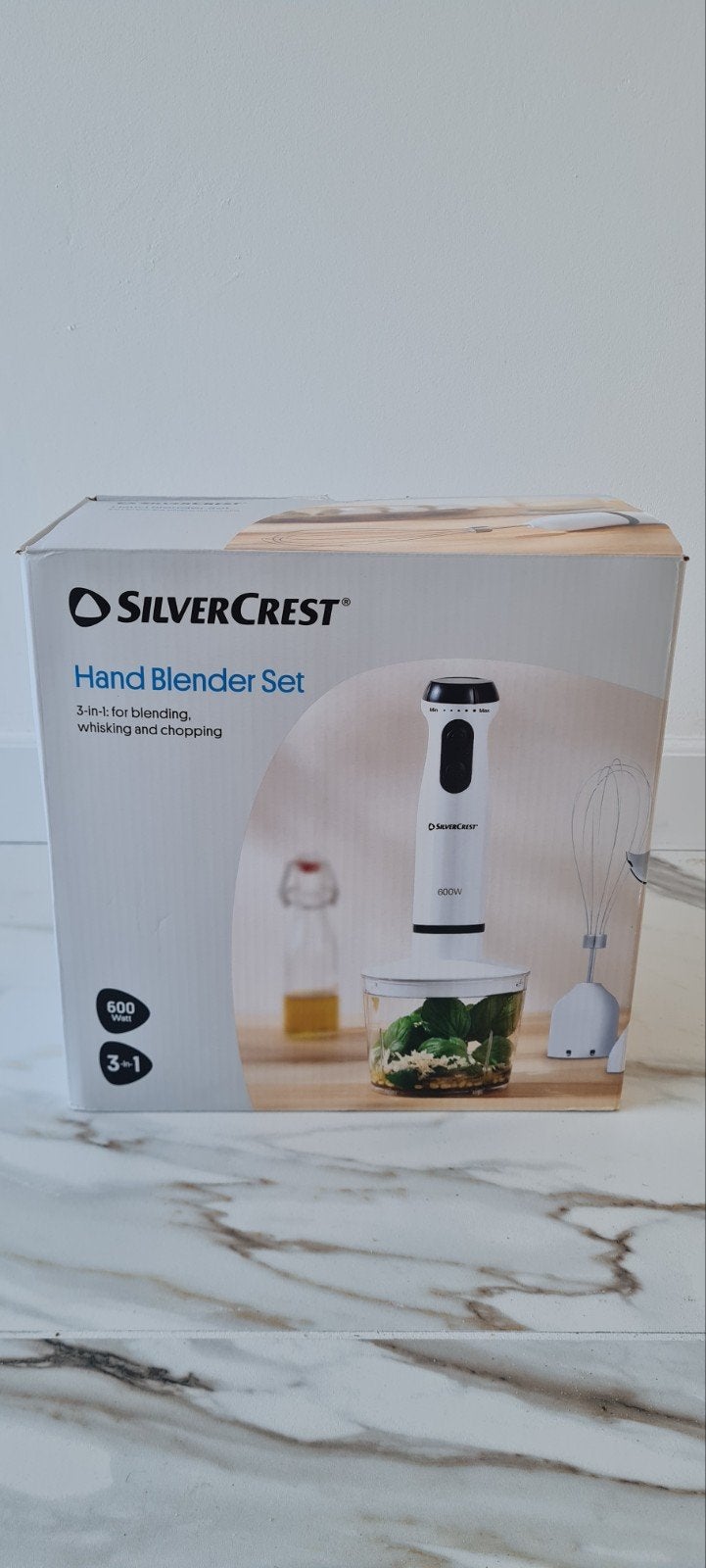 SilverCrest Hand Blender Set 3-in-1 - Nieuw in doos, Ophalen of Verzenden, Nieuw, Blender