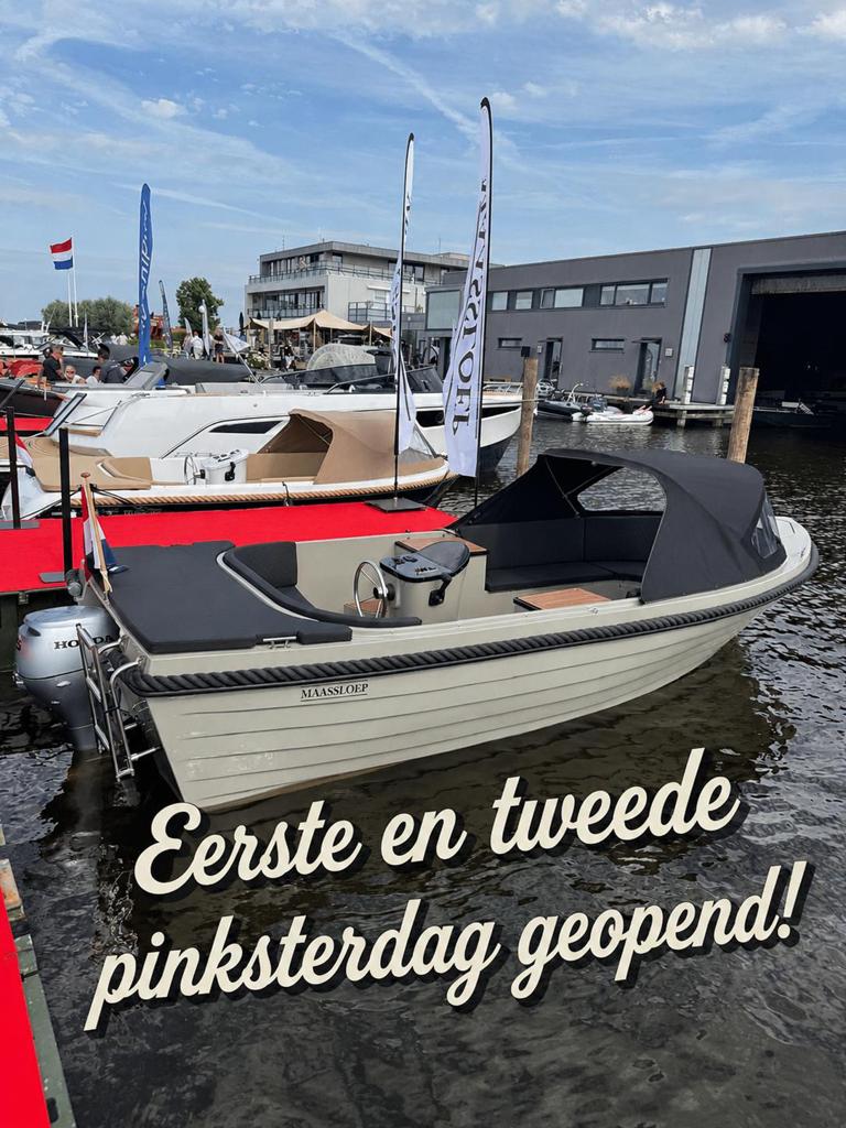 Maassloep 540 honda 15pk nieuw van €18.500,- nu €17.500,-, Ophalen, Maassloep, Elektrische start