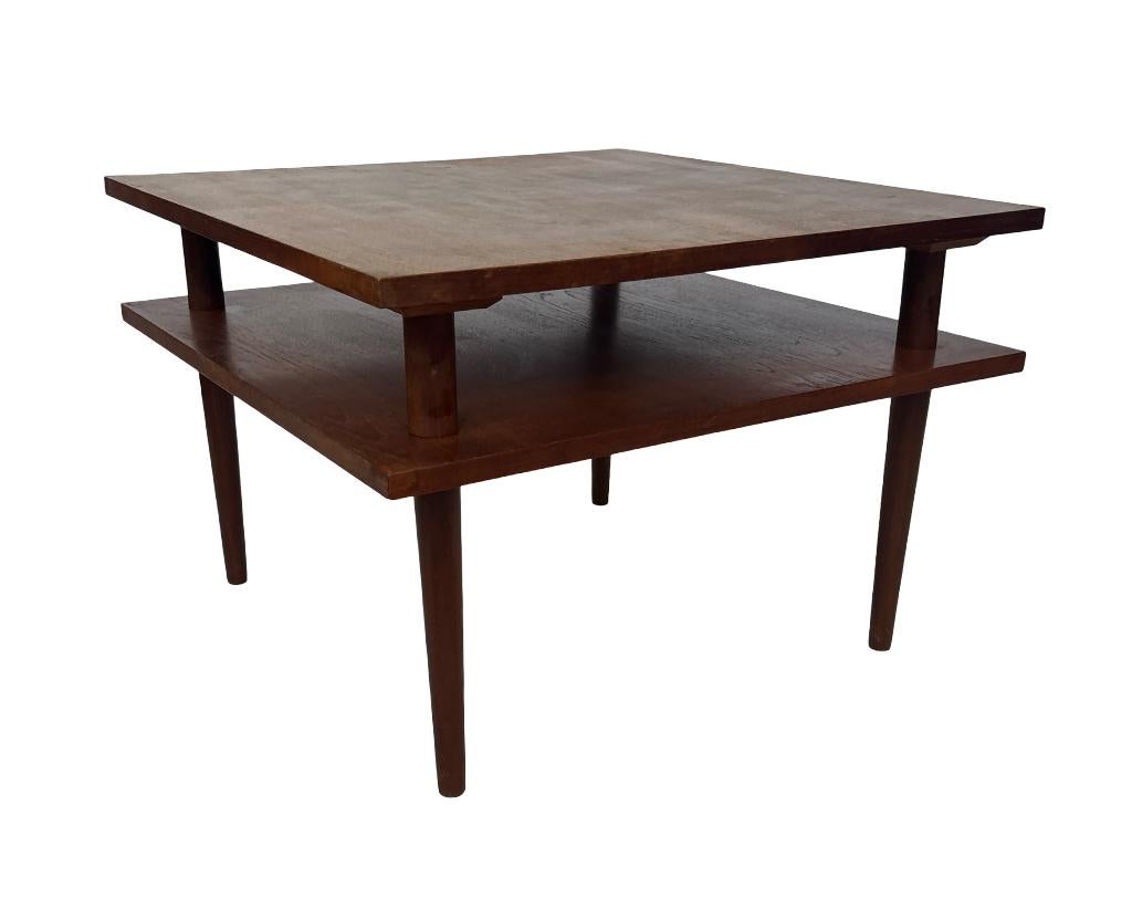 Vintage vierkante salontafel design uit de jaren 60, Gebruikt, 50 tot 100 cm, Vierkant, Vintage Salontafel