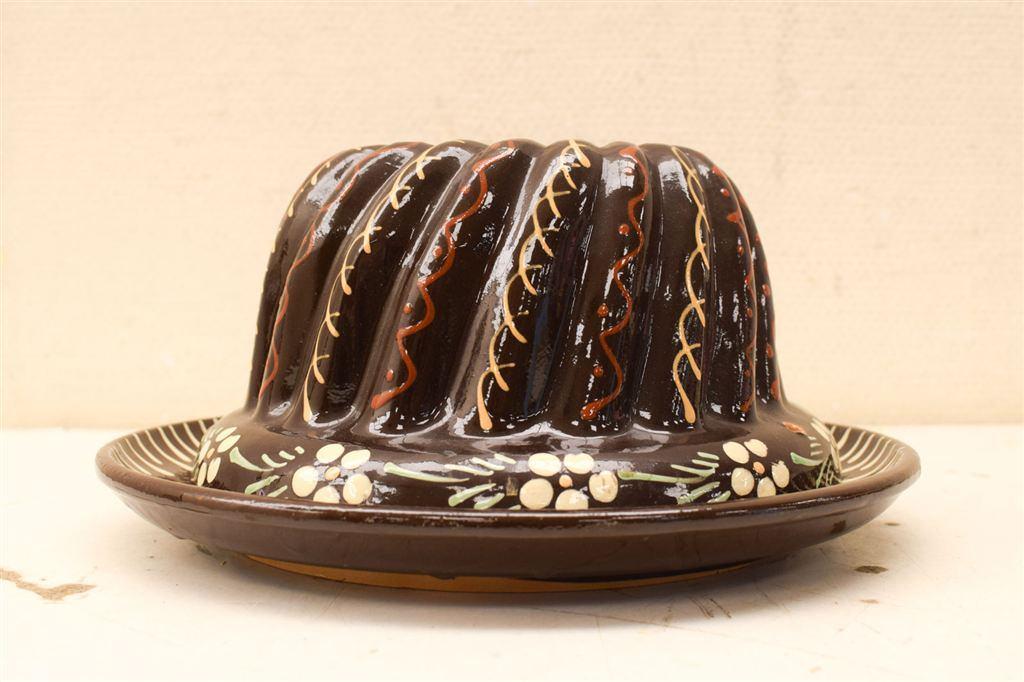 Porseleinen puddingvorm 45632, Ophalen of Verzenden, Gebruikt, Aardewerk, Bord(en)