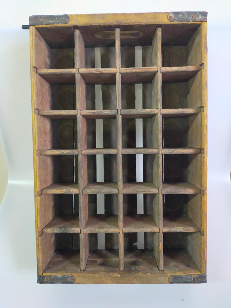 Vintage Franse houten Coca Cola houten flesje kratje '60, Ophalen of Verzenden, Gebruikt