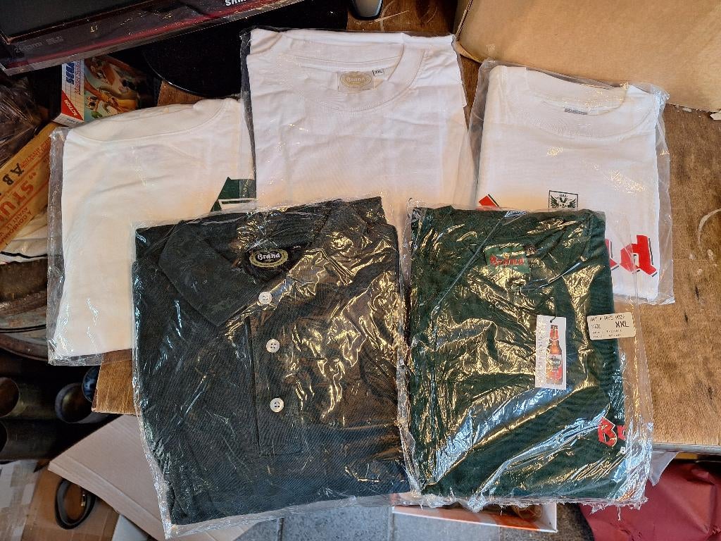 Oude Brand bier T-shirts en polo shirt maat XXL nieuw!, Verzamelen, Biermerken, Ophalen of Verzenden, Nieuw, Kleding, Brand