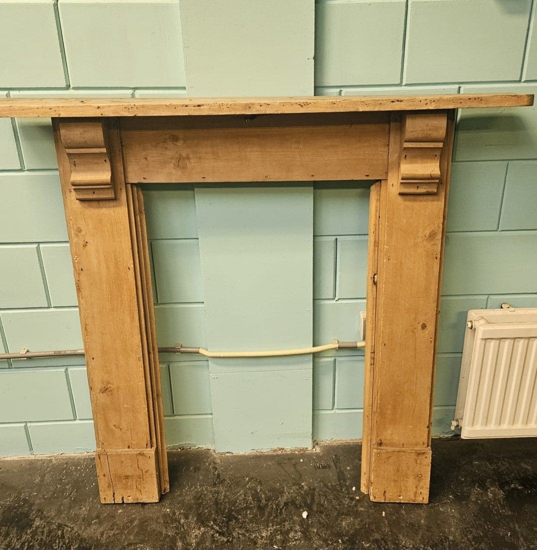 Grenen schouw - Rustieke houten schouw, Ophalen, Gebruikt, Vrijstaande haard, Houthaard