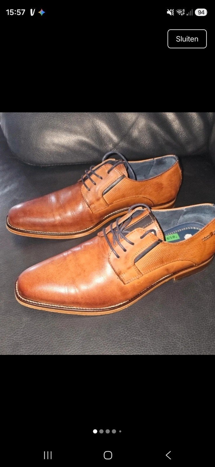 Heren nette schoenen Berkelmans maat 41afgeprijst, Ophalen of Verzenden, Zo goed als nieuw, Bruin