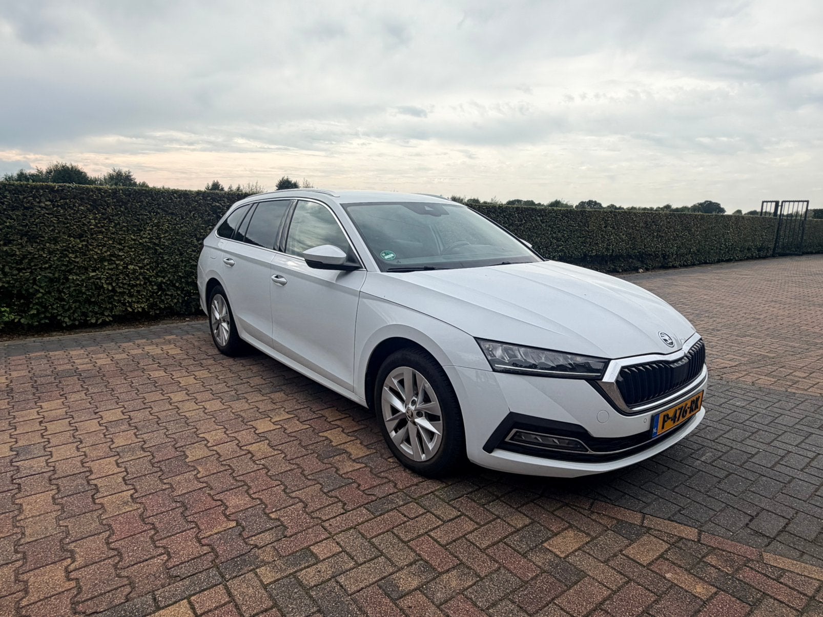 Skoda Octavia 1.0 TSI E-tech Mhev 110pk DSG 2021 Wit, Auto's, Wit, 1253 kg, Hybride Elektrisch/Benzine, 3 cilinders