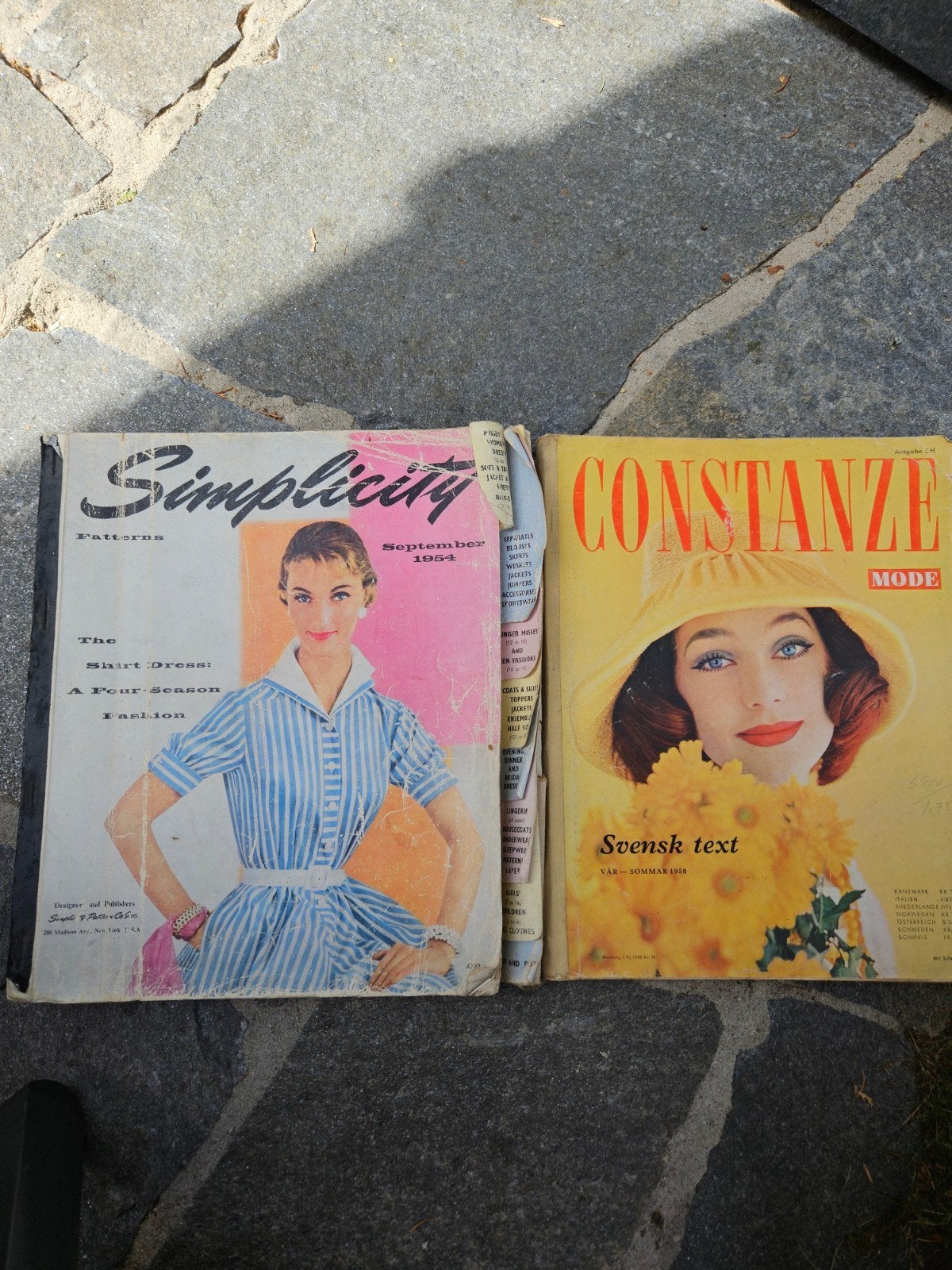 Vintage Mode Tijdschriften: Simplicity & Constanze, Ophalen of Verzenden, Gelezen, Mode algemeen, Diverse