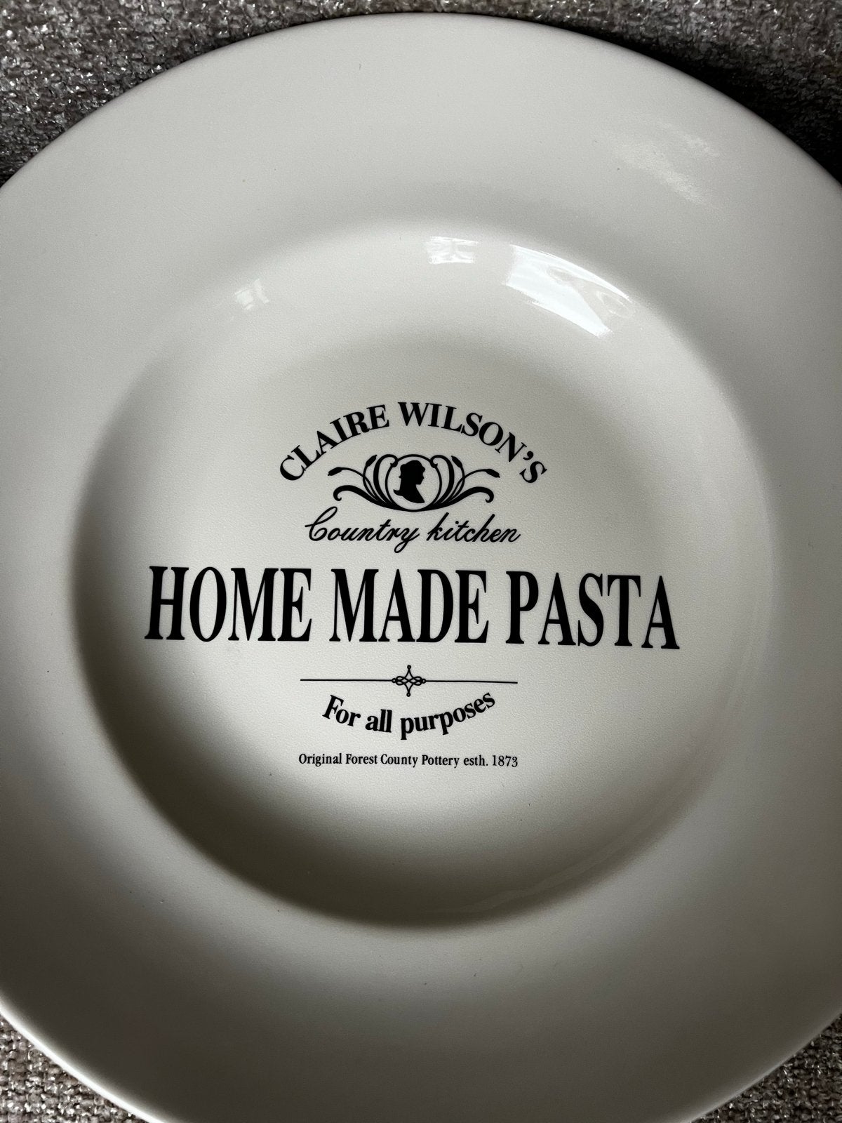 Claire Wilson's Home Made Pasta borden -set van 4, Huis en Inrichting, Ophalen, Overige merken, Zo goed als nieuw, Bord(en)