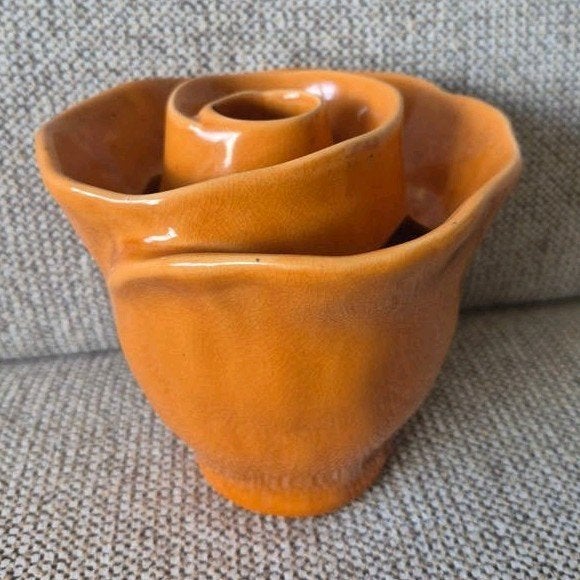 'Des Pots', Roos-bloempot/vaas, Ophalen of Verzenden, Zo goed als nieuw, Oranje