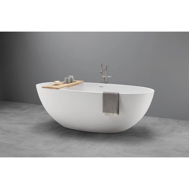 Royal Plaza Lengua Ovaal Vrijstaand Bad 180x80x60 cm Mat Wit, Ophalen, Nieuw, Bad