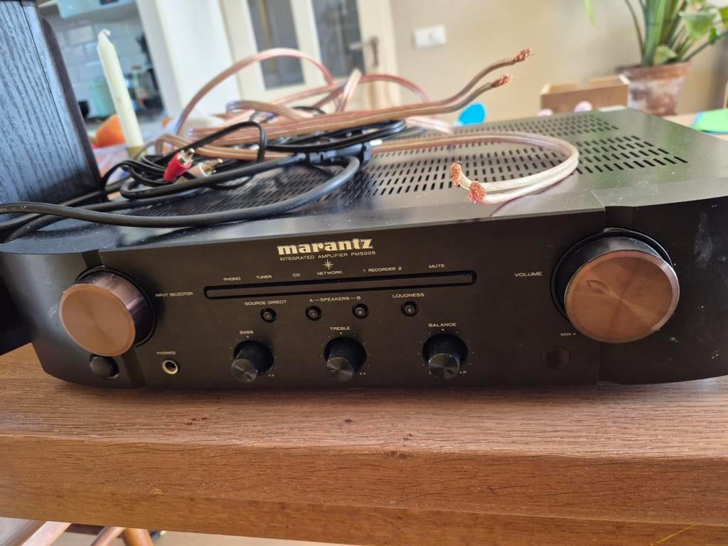 Marantz PM5005 + Monitor Audio BX1 set, Audio, Tv en Foto, Versterkers en Receivers, Ophalen of Verzenden, Zo goed als nieuw, 60 tot 120 watt