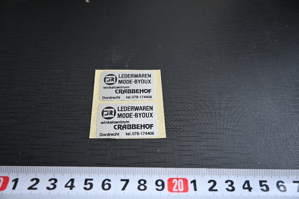 sticker Dordrecht Lederwaren Mode-BYOUX Crabbehof wc, Ophalen, Zo goed als nieuw